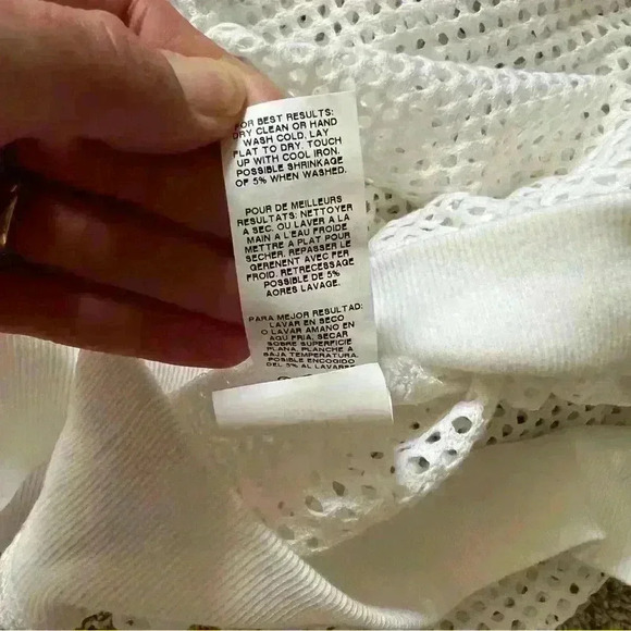 Karen Kane Mesh Crewneck Swim Coverup Top Womens L - Picture 7 of 8